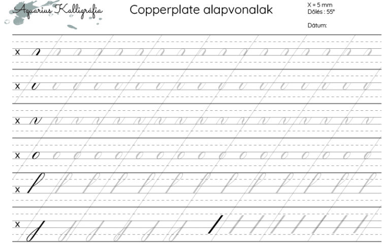 Copperplate Alapvonalak