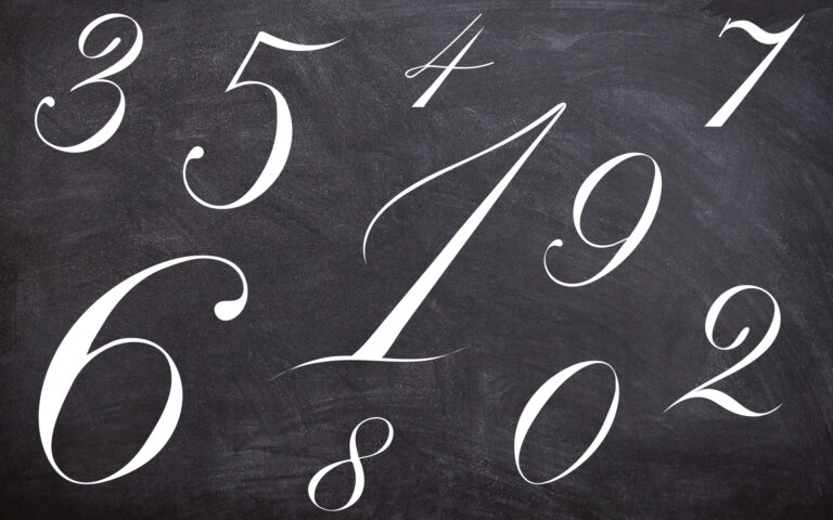 kalligrafikus számok